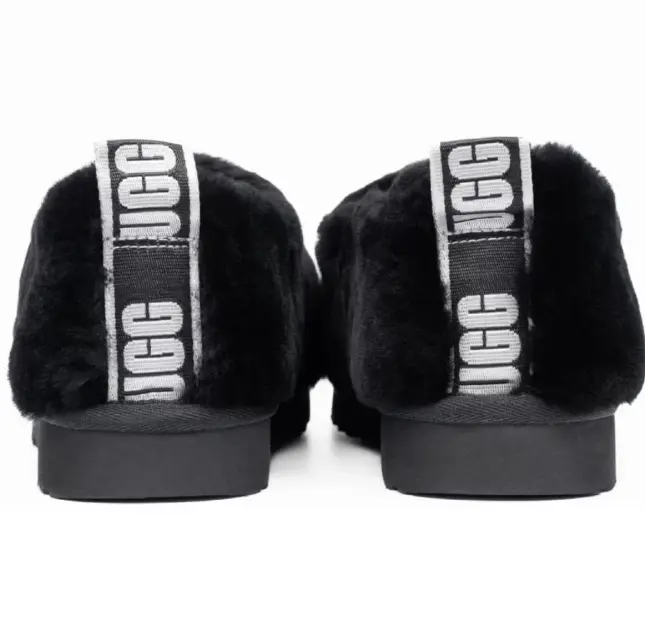 UGG Hailey Fluff Slippers Чёрный — фото 4