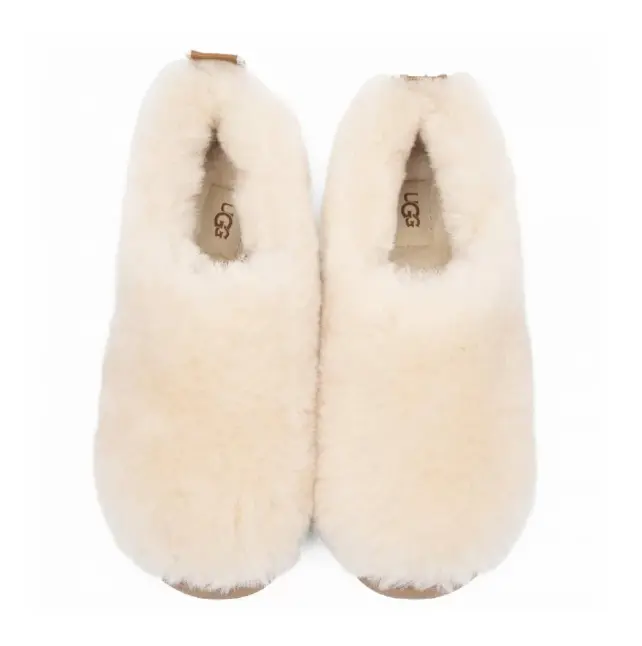 UGG Hailey Fluff Slippers Бежевый — фото 4