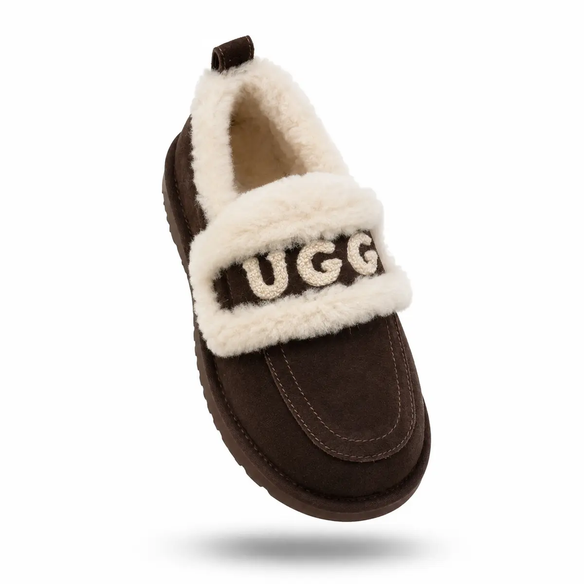 UGG Classic Fat Ding Slip On Коричневый — фото 5